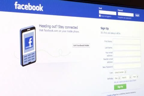 Facebook Fotos Stock
