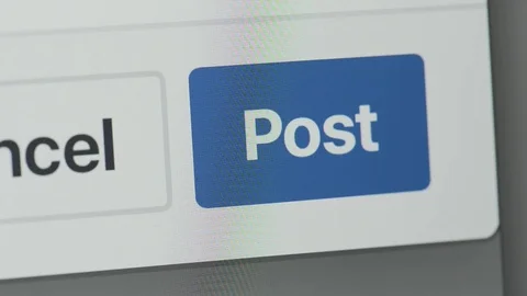 Facebook post icon Stock Footage