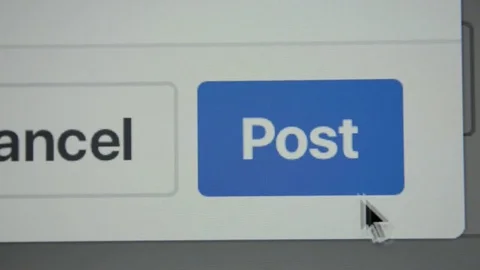 Facebook post icon Video stock 77759524