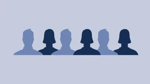 Facebook profiles Stock Illustration