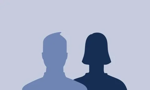 Facebook profiles in love Stock Illustration