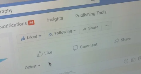 Facebook Reaction (Like) Stock Footage 89144596