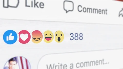 Facebook reactions 스톡 동영상 80868212