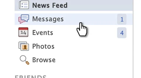 Facebook Scroll Down Links Stock Footage 35103551