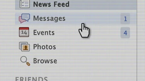 Facebook Scroll Down Links Stock Footage 35104347
