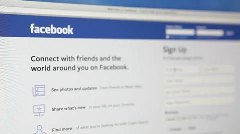Facebook site page 스톡 동영상 33301748