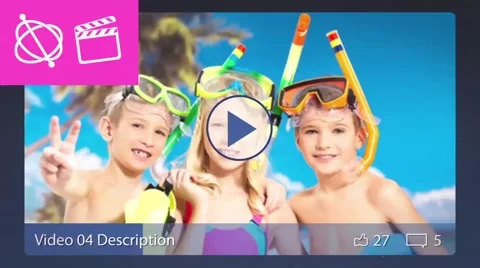 Facebook Slideshow - Apple Motion 5 and Final Cut Pro X Template After Effects stock