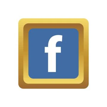 Facebook social icon Stock Illustration