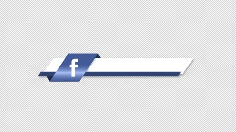 Facebook Social Media Lower Third Stock Footage 204012548