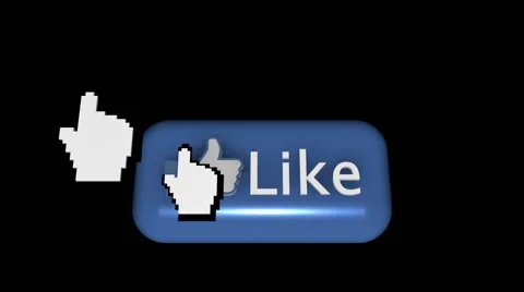 Facebook Social Network -  Like Button Stock Footage 40411126