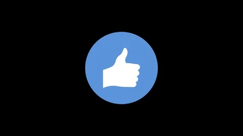 Facebook Like symbol animated icon. Stock Footage 106457430