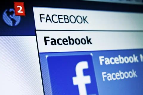 Facebook Website  Stock Photos