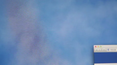 Facebook.com page on the screen 動画素材 33301090