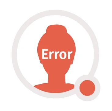 Faceless female vector empty state avatar icon 스톡 일러스트