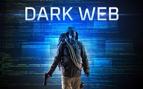 Faceless hacker on code background Stock Photos