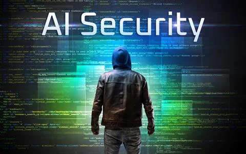 Faceless hacker on code background Stockfoto's