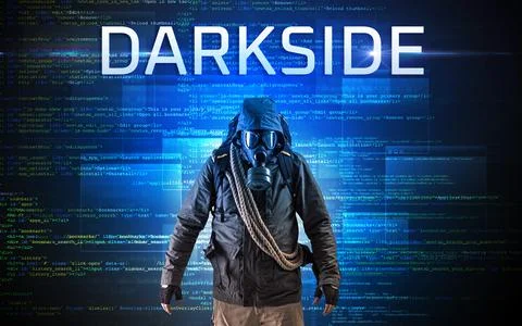 Faceless hacker on code background Stock Photos