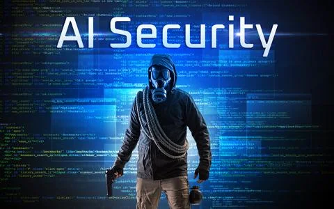 Faceless hacker on code background Stock Photos