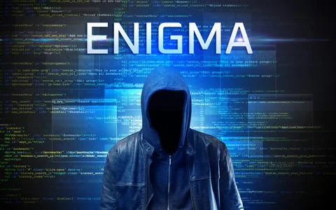 Faceless hacker on code background 스톡 사진