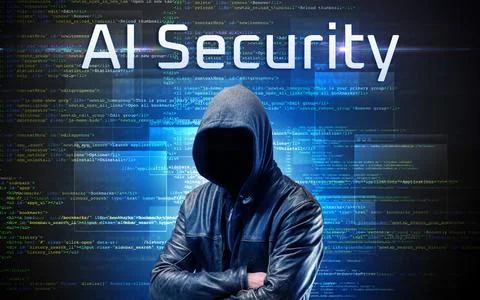 Faceless hacker on code background Stock Photos