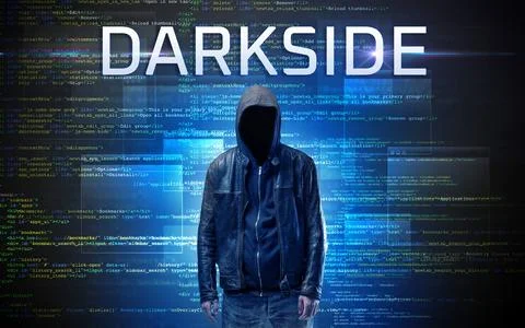 Faceless hacker on code background Stock Photos