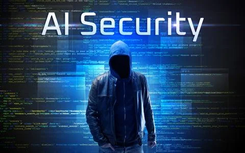 Faceless hacker on code background Stockfoto's