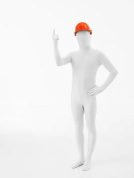 Faceless man advice Illustrazione stock