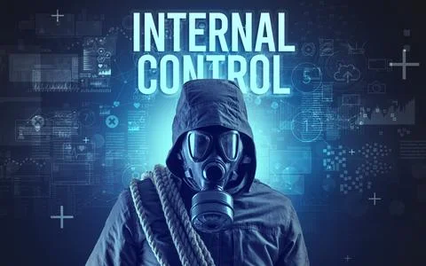 Faceless man with online security concept Stock Photos