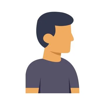 Faceless man profile avatar illustration for user identity Stock Illustration