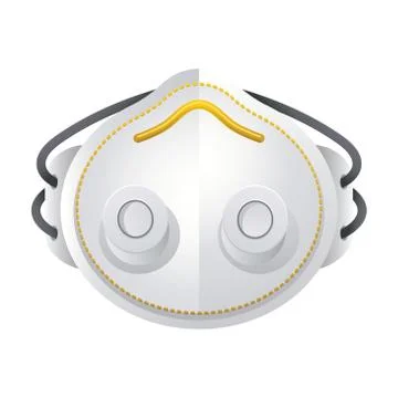 Facemask white icon vector design Stock Illustration