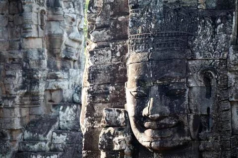 Faces of bayon Fotos de archivo