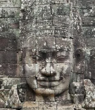 Faces at Bayon Stock Photos
