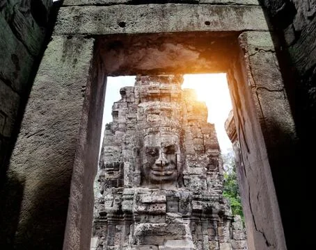 Faces of Bayon Stock Photos