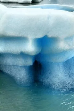 Faces in glacier Stock Photos