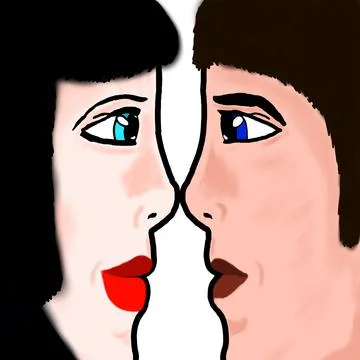 Faces Stock-Illustration