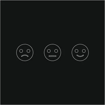 Of faces level of satisfaction. illustration for web and mobile design. Stock Illustration