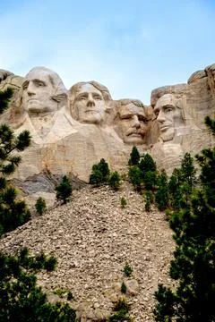 The Faces of Mount Rushmore Stock Photos