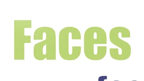 Faces Tagcloud Animated On White Background Video stock 107217947