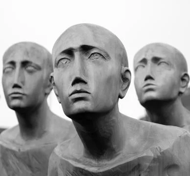 Faces of wood Stock Photos