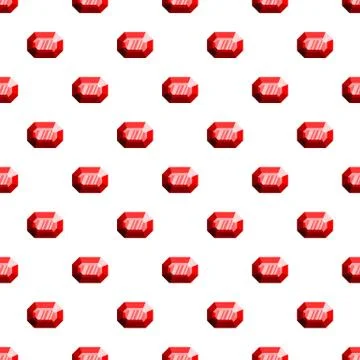 Faceted diamond pattern seamless vector Illustrazione stock