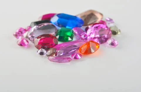 Faceted gemstones Stock Photos