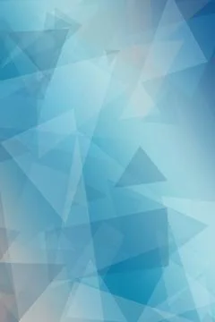 A faceted geometric low-poly backdrop blends teal, mint, and white into a b.. Illustrazione stock