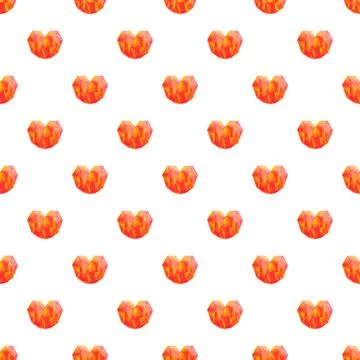Faceted heart gemstone pattern for love concept 스톡 일러스트