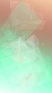 A faceted triangle pattern blends warm peach and teal into a soft abstract .. Stock Illustration