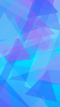 A faceted triangle pattern in royal blue and lavender creates a calm futuri.. Stock Illustration