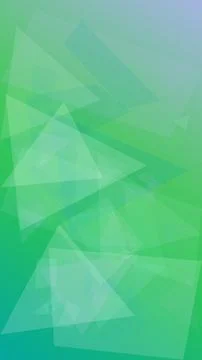 A faceted triangle pattern in vivid green gradients creates a lively abstra.. Stock Illustration