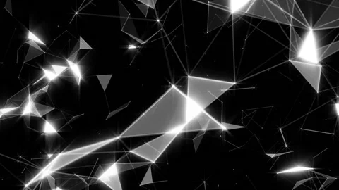 Facets of crystals. Dolly zoom. Frame of particles. Approximation and distance Stock Footage 95998211
