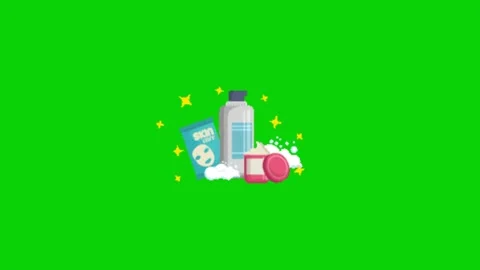 Facewash animation on green screen 動画素材 329331525
