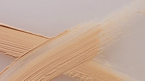 Facial corrector with stick. top view corrector smudge texture of corrector Stock Footage 86282544