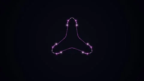 Facial Expression Animation with Lines and Shapes. 库存影片 330349726